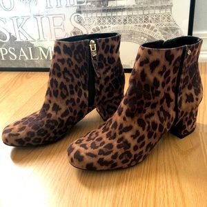 Leopard booties size 6